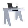Dallas Home Office Desk With Drawer White Carbon Grey Oak (DHD) Image 3