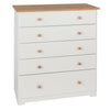 Colorado 5 Drawer Chest Soft White Oak (DHD) Image 3