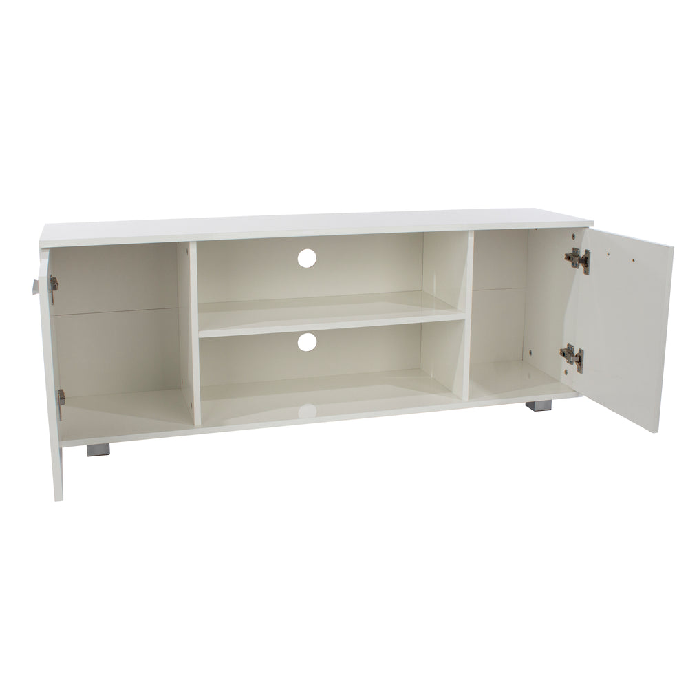 Lido 2 Door Widescreen Tv Unit White  (DHD) Image 2
