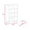Harvard Display Bookcase Washed Oak Carbon Grey Oak (DHD) Image 5