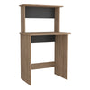 Vegas Workstation With Keyboard Shelf Bleached Oak Grey (DHD) Image 1