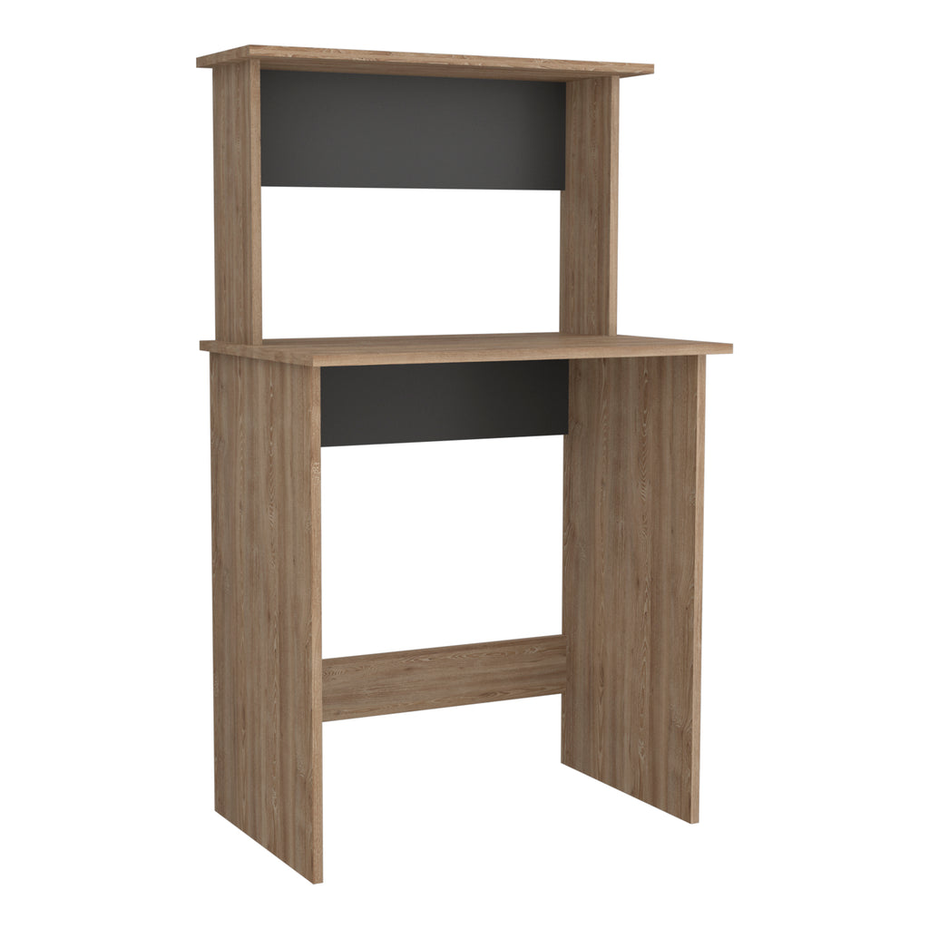 Vegas Workstation With Keyboard Shelf Bleached Oak Grey (DHD) Image 1