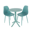 Rimini 3 Piece Cala Bistro Table & 2 Chair Set Outdoor Grade, Sky Blue Sky Blue  (Self Assembly) (DHD)