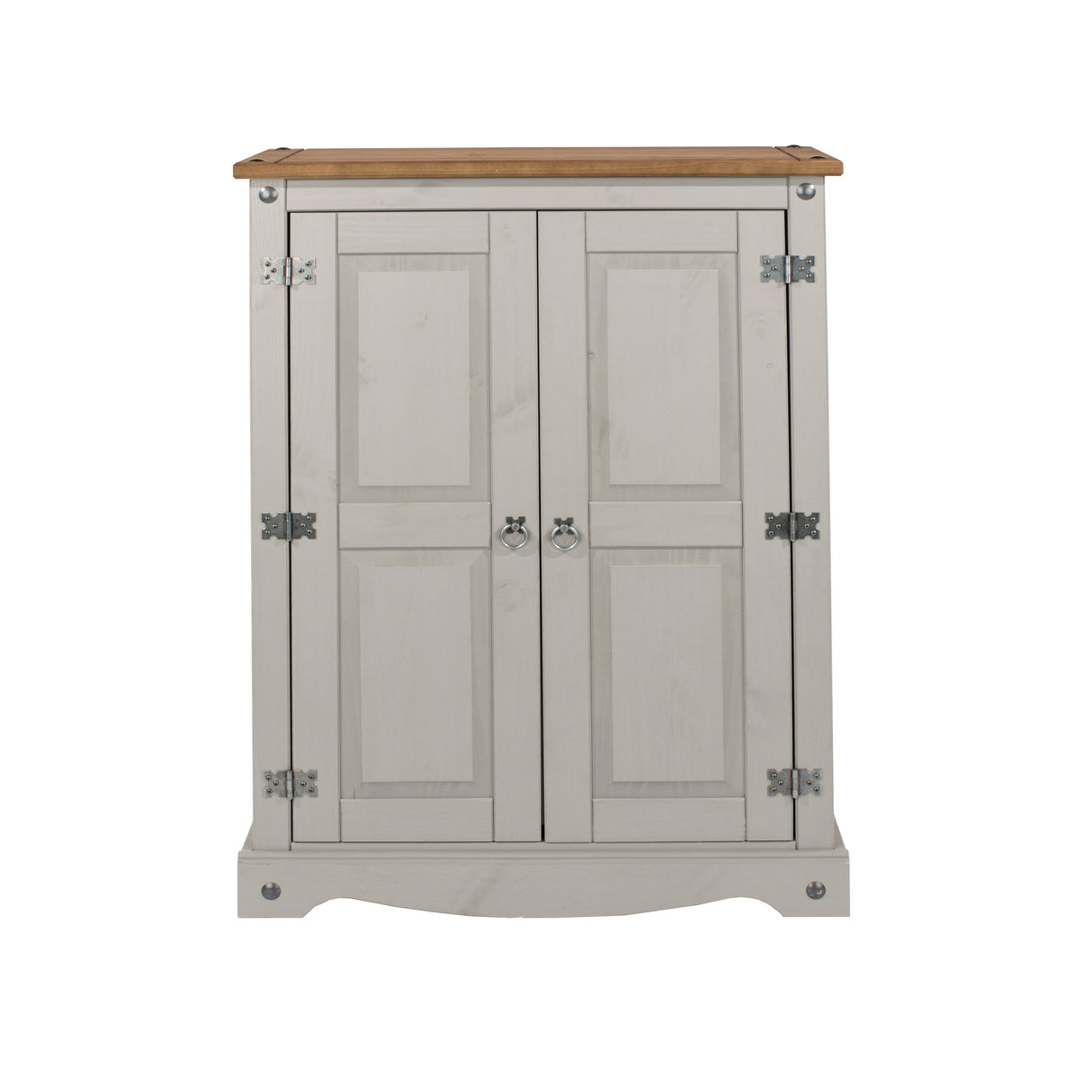 Corona Grey 2 Door Cupboard Unit  Grey Wax  (DHD) Image 2