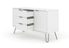 Augusta White Medium Sideboard With 2 Doors, 3 Drawers  White    (DHD) Image 4