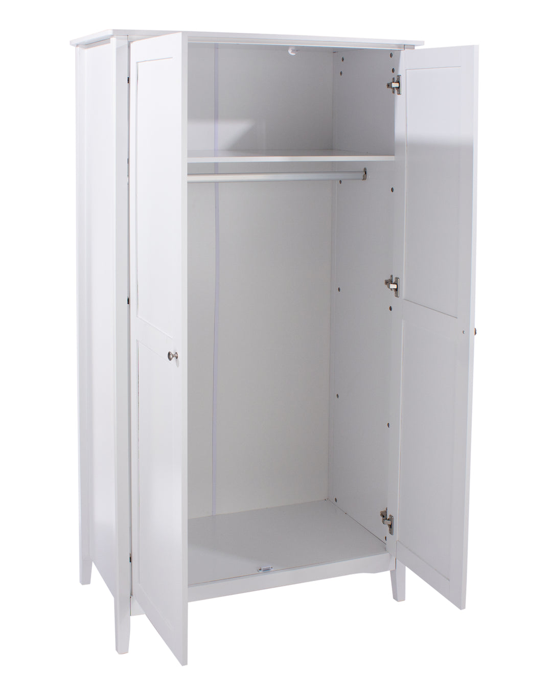 Como White 2 Door Wardrobe White  (DHD) Image 4