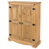 Corona 2 Door Cupboard Unit  Antique Waxed Pine  (DHD) Image 1