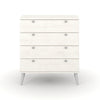 Augusta Curve 4 Drawer Chest White Silver (DHD) Image 2