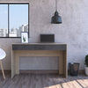 Harvard 2 Drawer Desk Washed Oak Carbon Grey Oak (DHD) Image 4