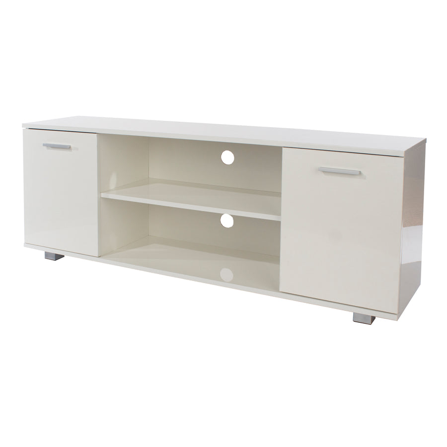Lido 2 Door Widescreen Tv Unit White  (DHD) Image 1