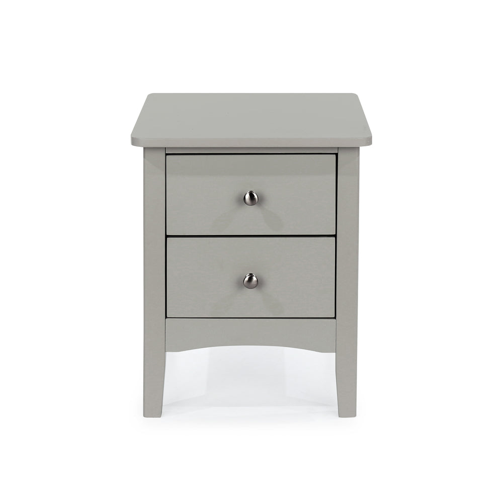 Como Grey 2 Petite Drawer Bedside Cabinet  Grey  (DHD) Image 2