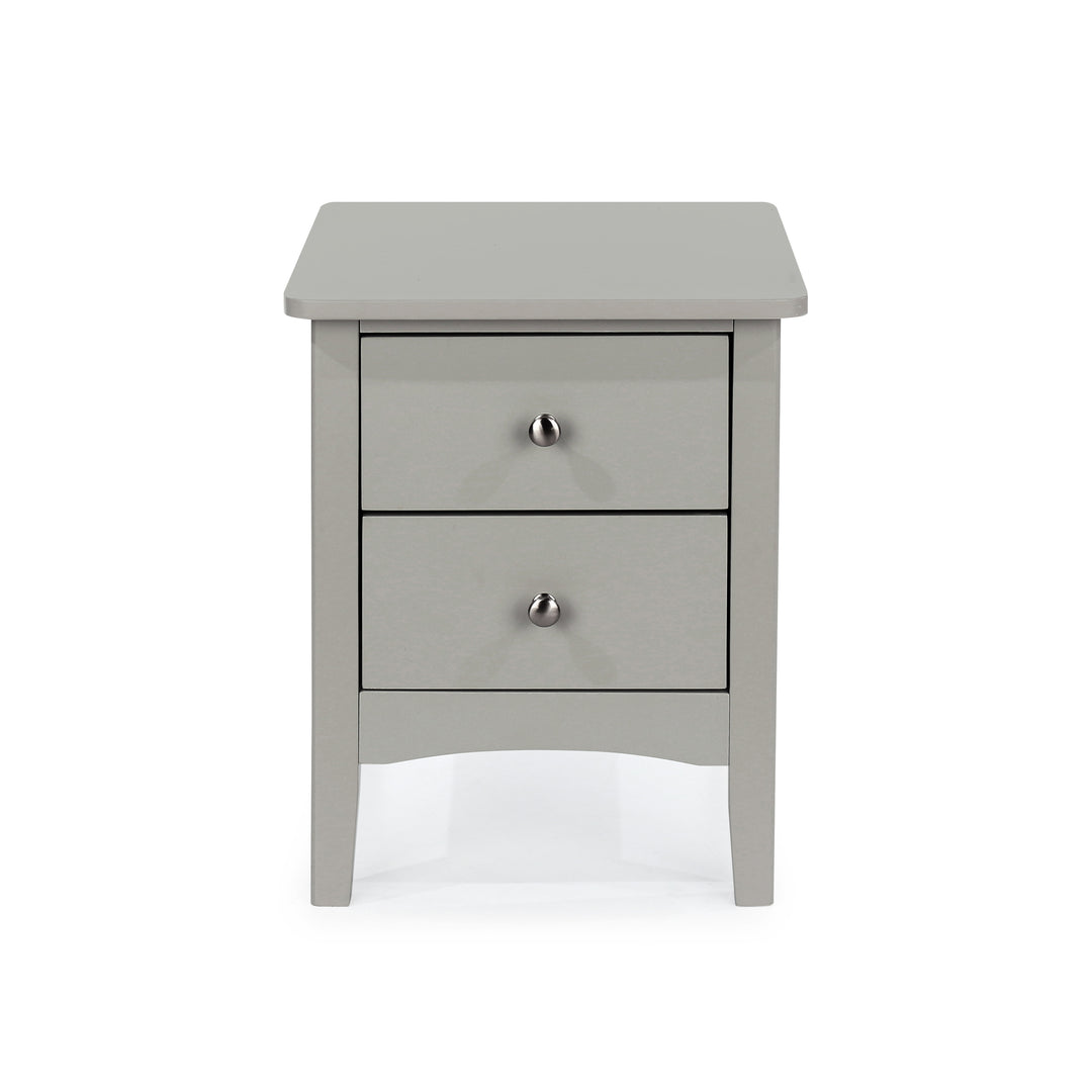 Como Grey 2 Petite Drawer Bedside Cabinet  Grey  (DHD) Image 2