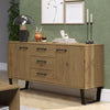 Texas Medium Sideboard With 2 Doors, 3 Drawers Antique Waxed Pine Black (DHD) Image 6