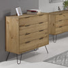 Augusta Pine 4 Drawer Chest Of Drawers Antique Waxed Pine Black (DHD) Image 5