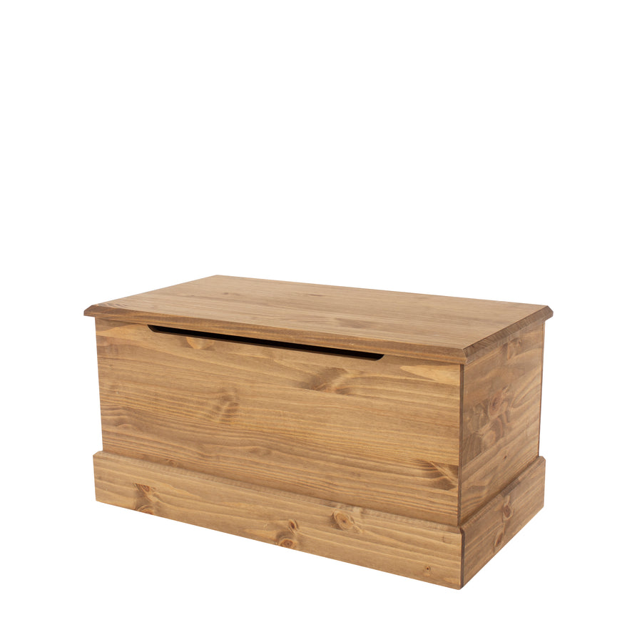 Cotswold Ottoman Storage Trunk  Antique Waxed Pine  (DHD) Image 1