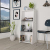 Dallas Low Bookcase With 3 Shelves White Carbon Grey Oak (DHD) Image 4