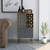 Vegas Wine Cabinet Bleached Oak Grey (DHD) Image 4