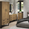 Texas 2 Door, 2 Drawer Wardrobe Antique Waxed Pine Black (DHD) Image 6