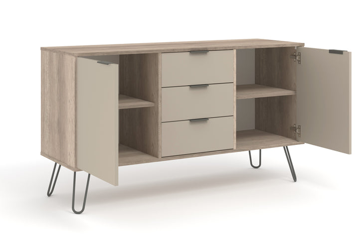 Augusta Driftwood Medium Sideboard With 2 Doors, 3 Drawers Driftwood  Calico (DHD) Image 5