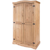 Corona 2 Door Wardrobe  Antique Waxed Pine  (DHD) Image 1