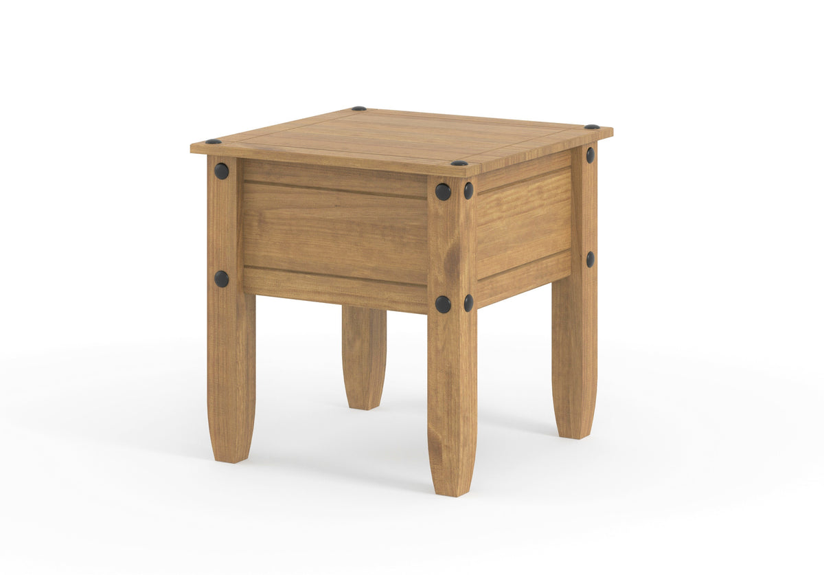 Corona Lamp Table Antique Waxed Pine  (DHD) Image 1