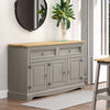 Corona Grey Medium Sideboard Grey Wax Antique Waxed Pine (DHD) Image 6