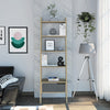 Manhattan Ladder Bookcase Bleached Pine Grey Stone (DHD) Image 4