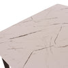 Aspen Rectangular Dining Table, White Marble Effect Foiled Top And 4 X Upholstered Chair Set  White Grey (DHD) Image 4