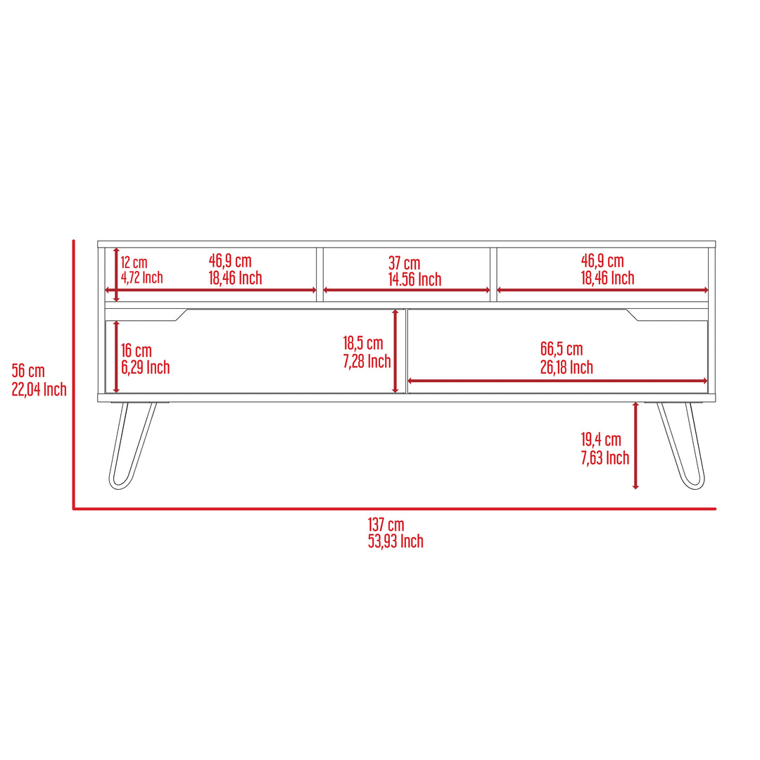 Manhattan Wide Screen Tv Rack Bleached Pine Grey Stone (DHD) Image 6