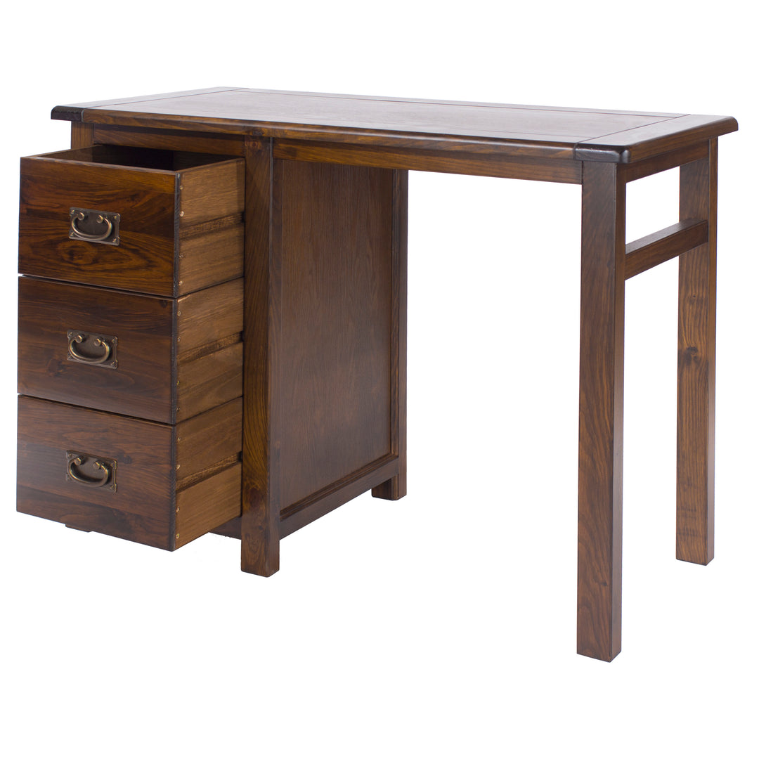 Boston Single Pedestal Dressing Table Dark Brown  (DHD) Image 4