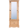 Corona Armoire With Mirrored Door Antique Waxed Pine  (DHD) Image 2