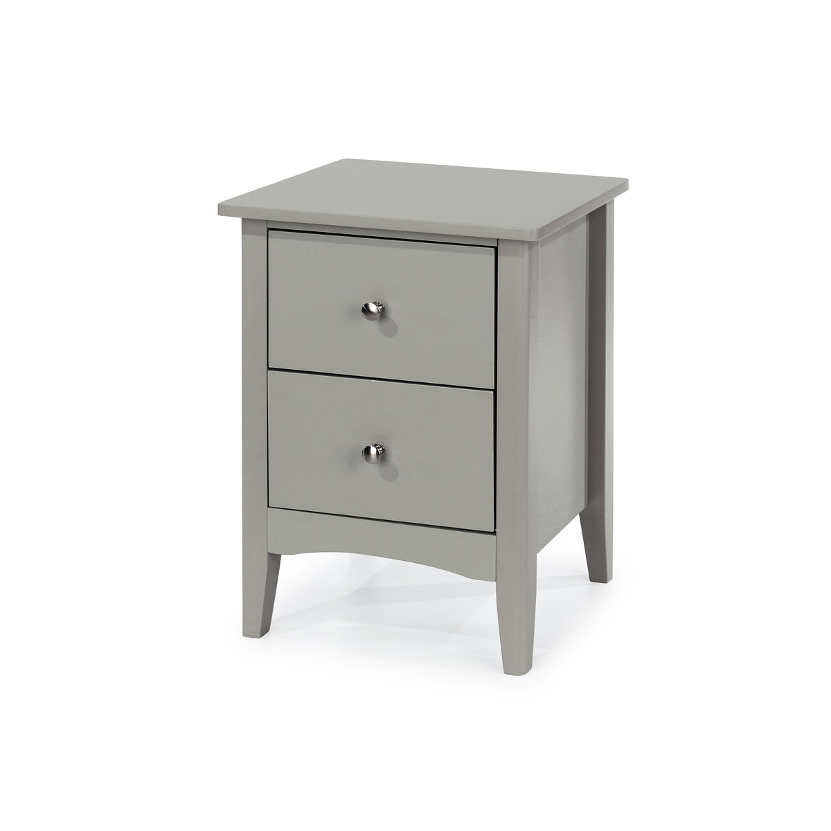 Como Grey 2 Drawer Bedside Cabinet  Grey  (DHD) Image 1
