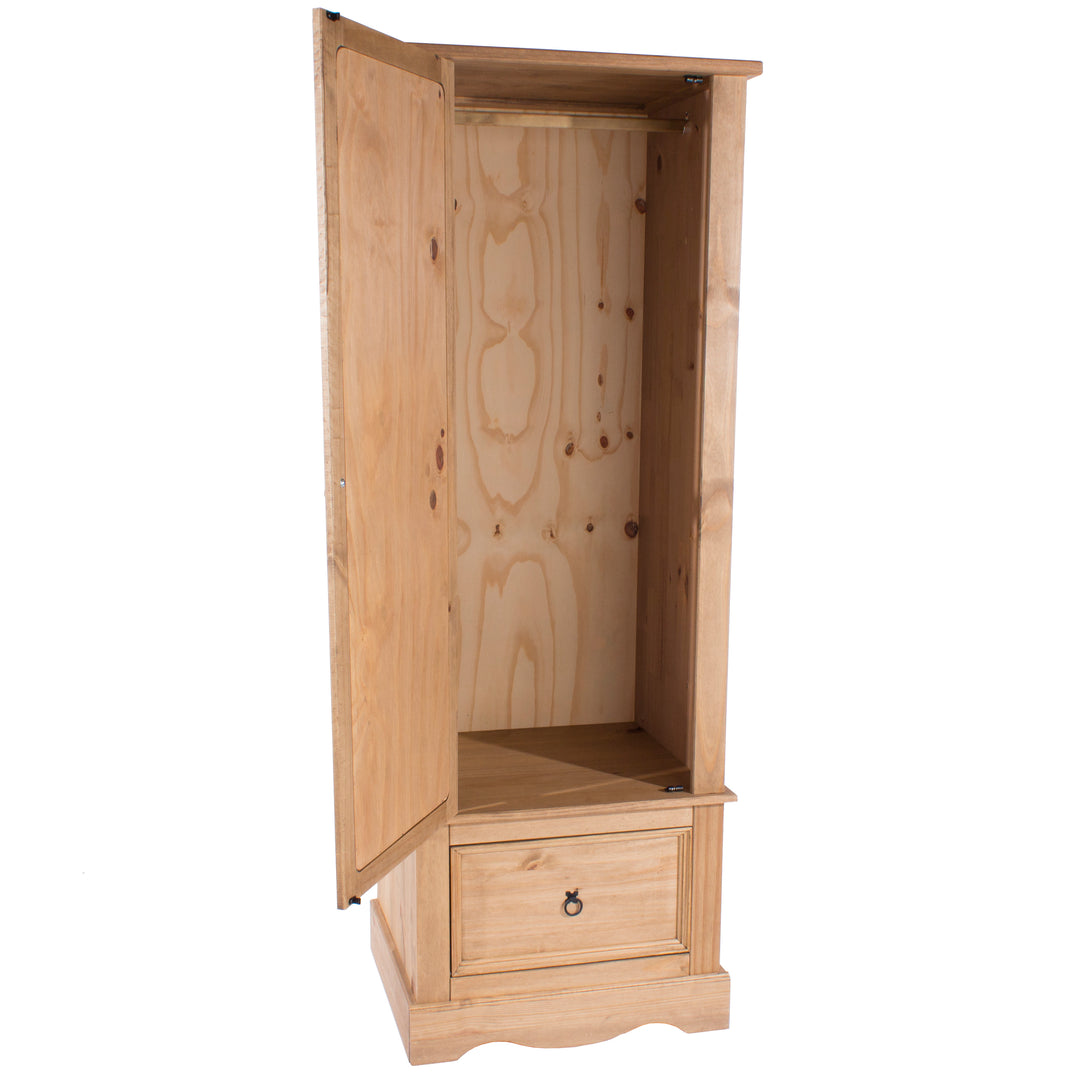 Corona Armoire With Mirrored Door Antique Waxed Pine  (DHD) Image 5