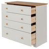 Colorado 4 Drawer Chest  Soft White Oak (DHD) Image 4