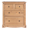 Corona 2+2 Drawer Chest  Antique Waxed Pine  (DHD) Image 2