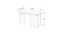 Boston Single Pedestal Dressing Table Dark Brown  (DHD) Image 6
