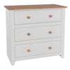 Capri 3 Drawer Chest White Antique Waxed Pine (DHD) Image 3