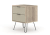 Augusta Driftwood 2 Drawer Bedside Cabinet Driftwood  Calico (DHD) Image 1