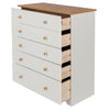 Colorado 5 Drawer Chest Soft White Oak (DHD) Image 4