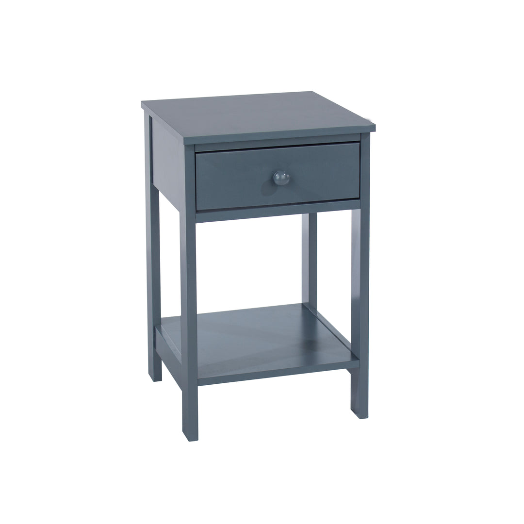 Options Blue Shaker, 1 Drawer Petite Bedside Cabinet Blue  (DHD) Image 3
