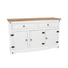 Corona White Medium Sideboard White Wax Antique Waxed Pine (DHD) Image 3