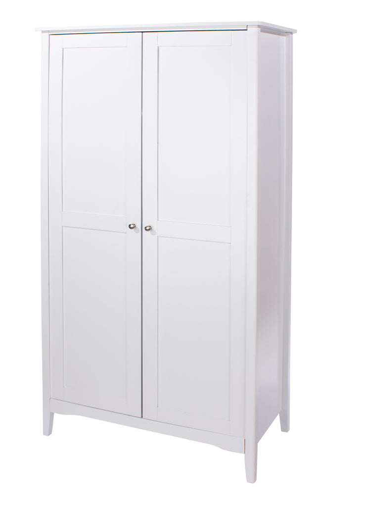Como White 2 Door Wardrobe White  (DHD) Image 1