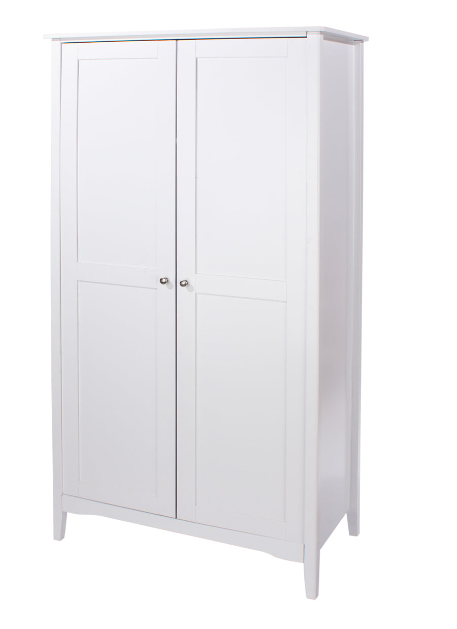 Como White 2 Door Wardrobe White  (DHD) Image 1