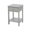 Options Grey Shaker, 1 Drawer Petite Bedside Cabinet Grey  (DHD) Image 1