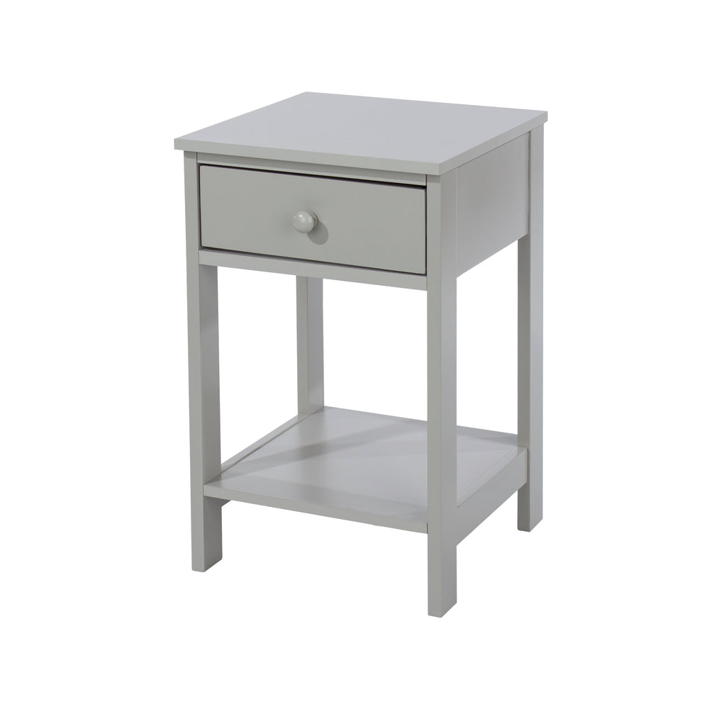 Options Grey Shaker, 1 Drawer Petite Bedside Cabinet Grey  (DHD) Image 1