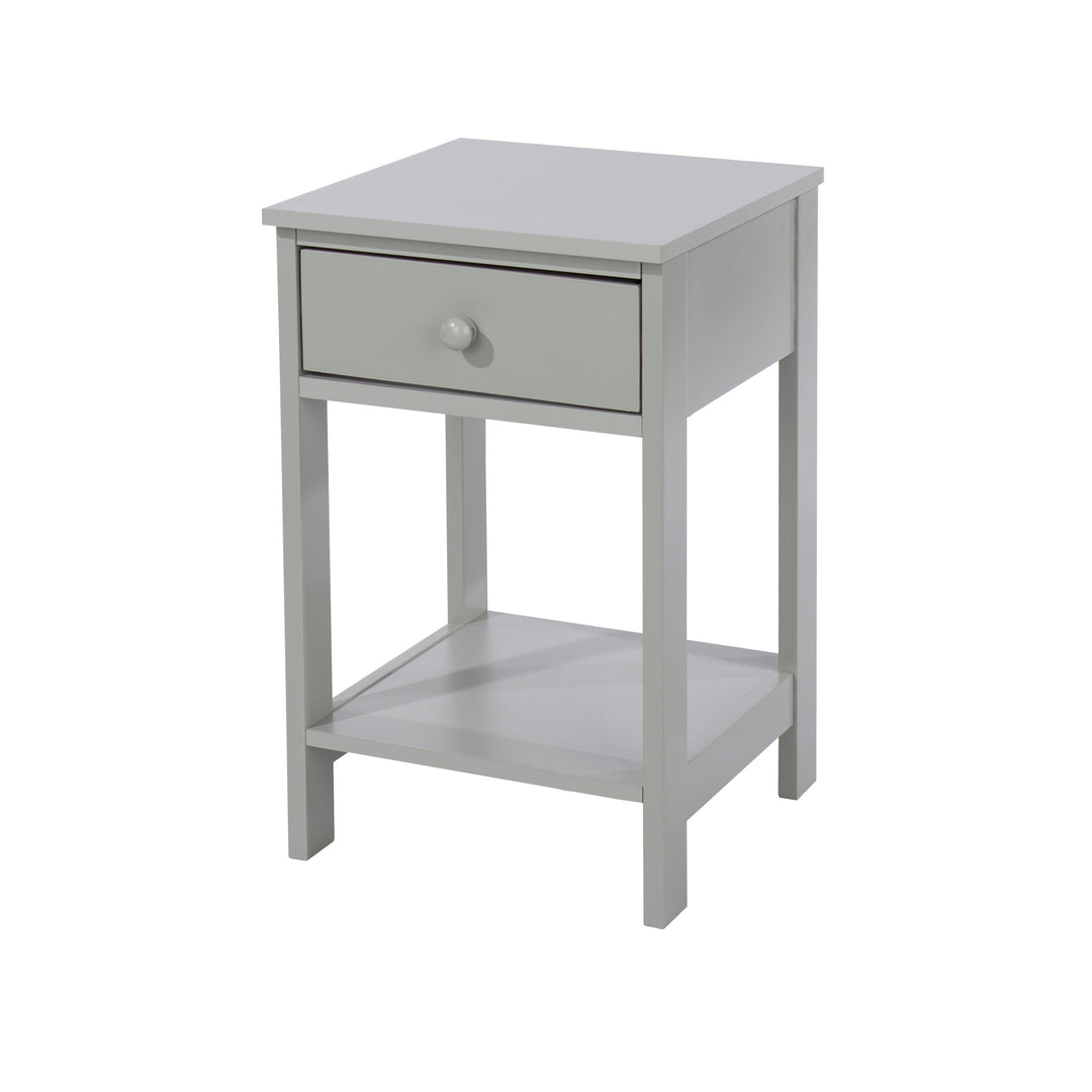Options Grey Shaker, 1 Drawer Petite Bedside Cabinet Grey  (DHD) Image 1