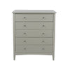 Como Grey 5 Drawer Chest Grey  (DHD) Image 2