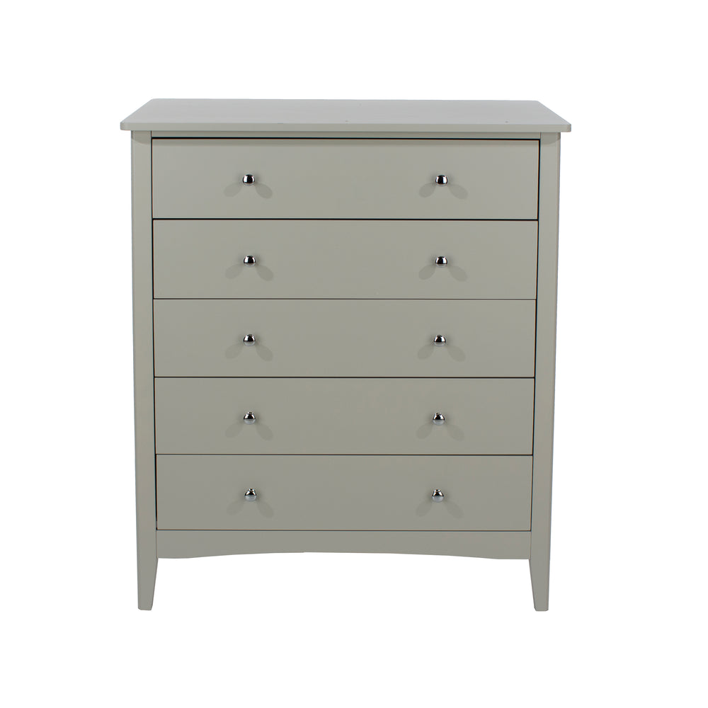 Como Grey 5 Drawer Chest Grey  (DHD) Image 2