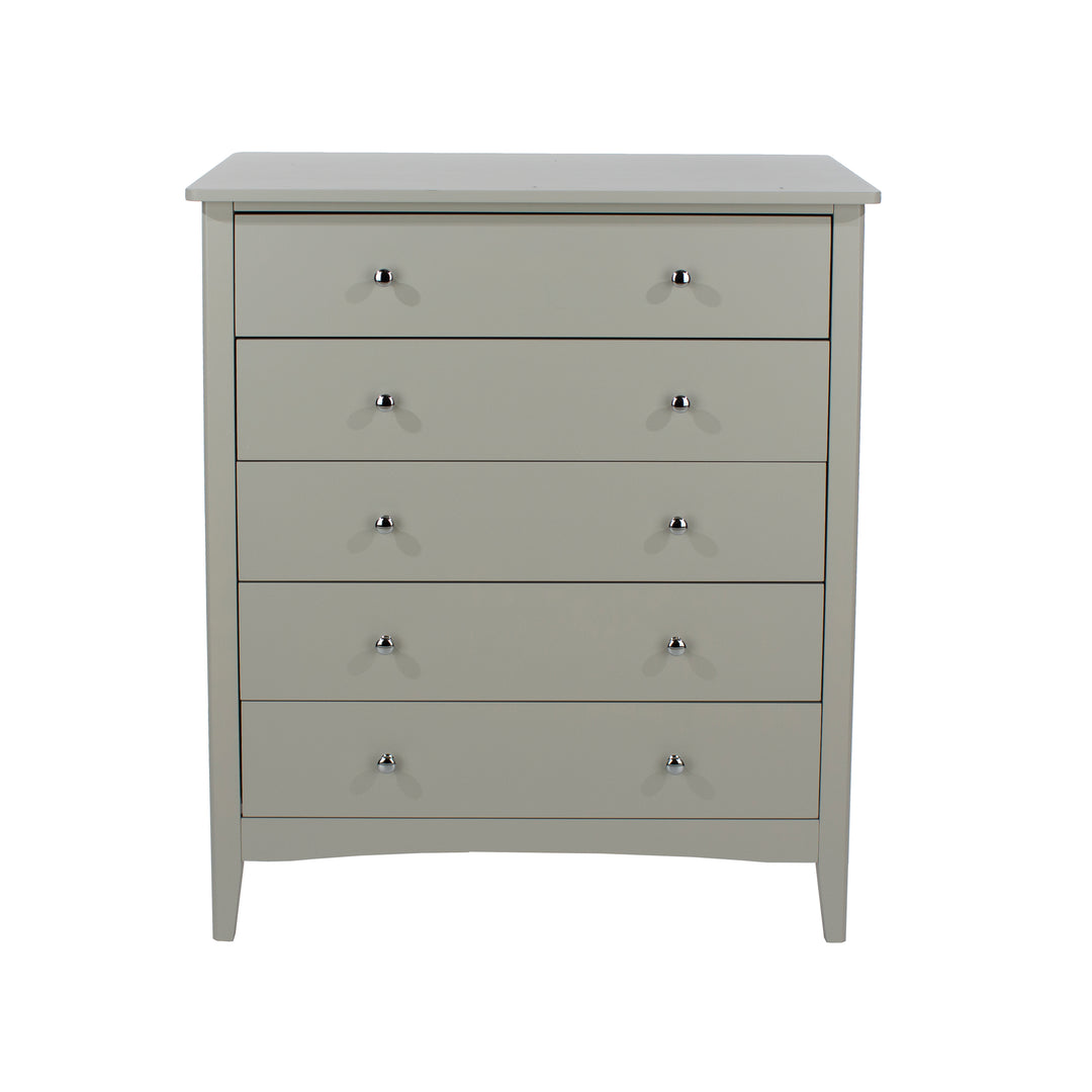 Como Grey 5 Drawer Chest Grey  (DHD) Image 2