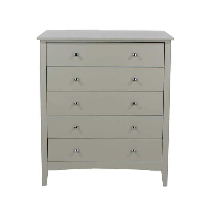 Como Grey 5 Drawer Chest Grey  (DHD) Image 2